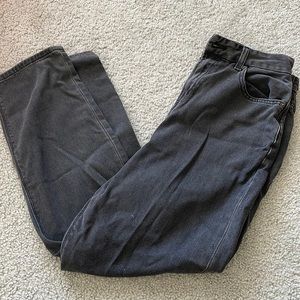 American eagle black mom jeans. Size 8.
